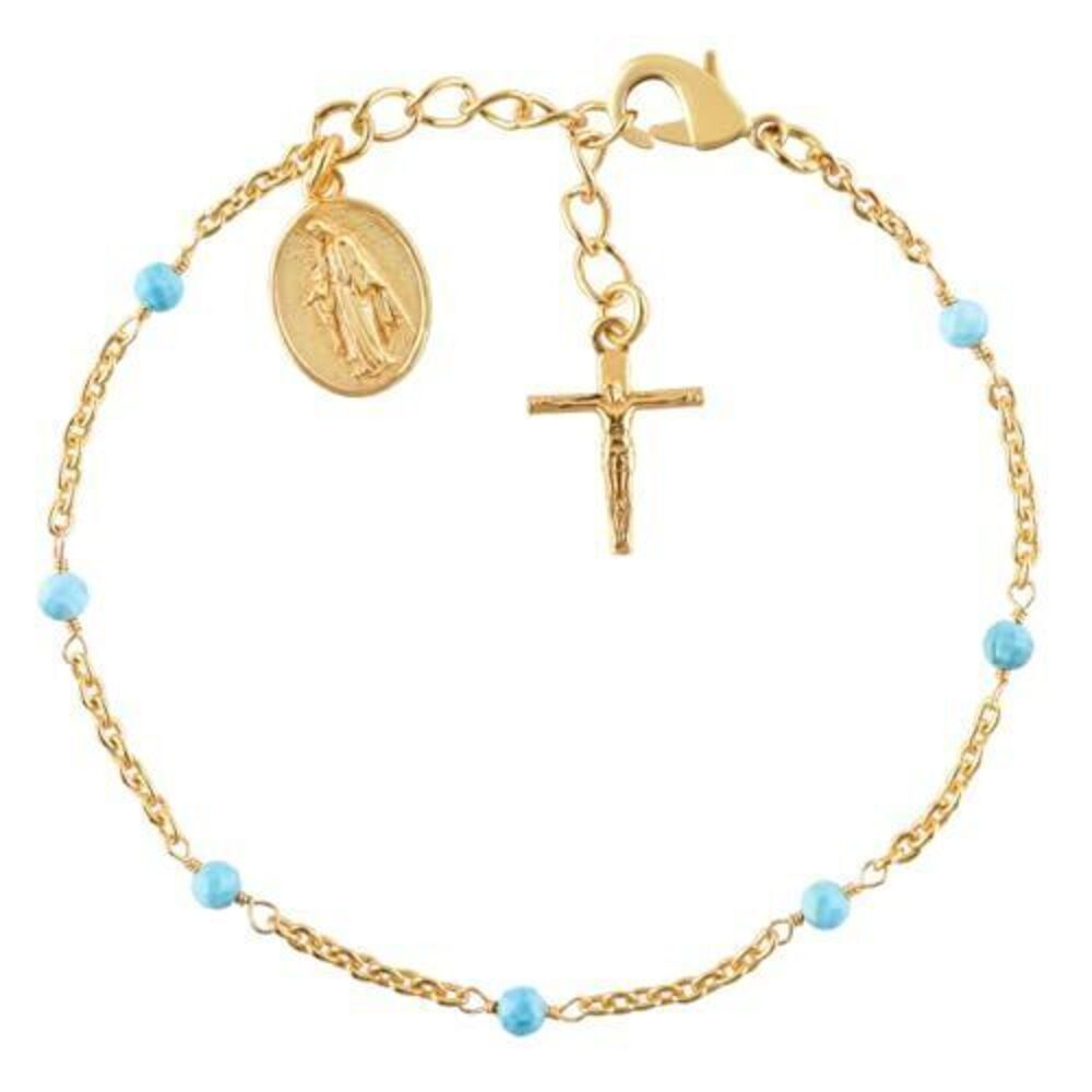 6517 Turquoise Bracelets , December Birthstone Jewelry, Blue Beads Chakra